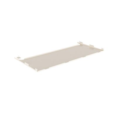Cache unité extérieure métal blanc crème BROUSSE 104,8 × 53,6 cm hauteur 2,9 cm - OUTSTEEL