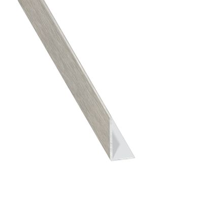 Cornière égale aluminium anodisé brossé 20 x 10 x 1,5 mm 2,50 m CQFD