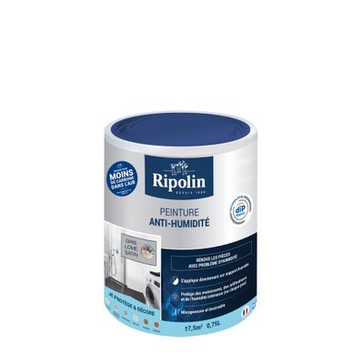 Peinture anti-humidité gris lomé satin 750 ml by DIP ETANCH - RIPOLIN