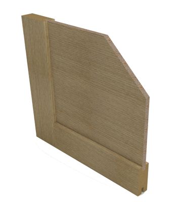 Porte coulissante 4 panneaux placage chêne largeur 83 cm SMIS