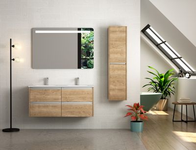 Poignée chromée pour caisson Thana 120 cm 4 portes