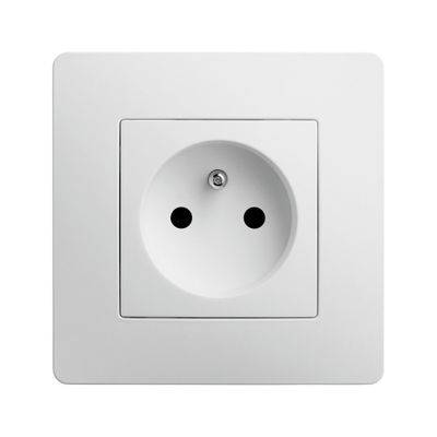 Prise 2 pôles + terre blanc Caly - DEBFLEX