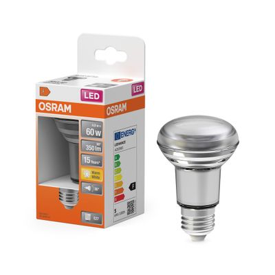 Ampoule LED E27 R63 4.3 W=345 lumens blanc chaud OSRAM