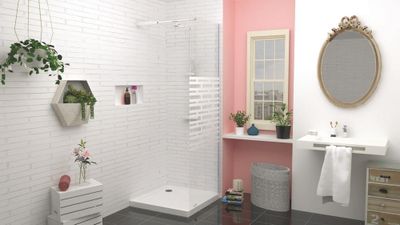 Receveur de douche 80x80 cm céramique blanc Meri - ONDEE