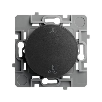 Interrupteur VMC 2 vitesses noir Casual Evo - DEBFLEX