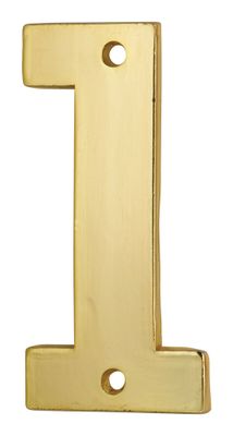 Chiffre 1 à visser hauteur 51 mm laiton THIRARD
