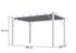 Pergola autoportante manuelle aluminium blanc 12 m², Livraison à domicile incluse - HABRITA