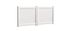 Portillon battant aluminium LEO l.1,00 x H.1,75 m gris  - PREFALU