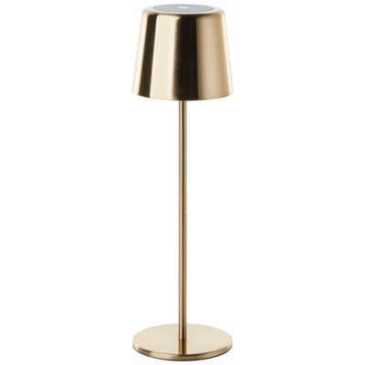 Lampe à poser extérieur rechargeable LED laiton XAANA blanc variable - BRILLIANT