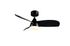 Ventilateur de plafond avec lumière LED + télécommande Noir Ø90cm - Helsinki REALITY