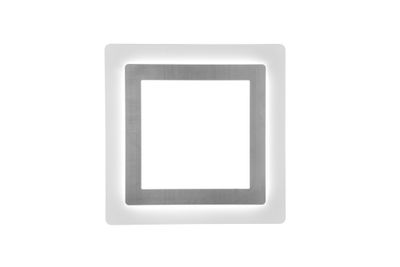 Plafonnier MORGAN carré nickel LED 46W 6000 lumens blanc dynamique CCT - TRIO