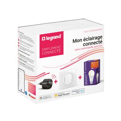 Pack de démarrage éclairage connecté avec ampoule E27 Blanc - Céliane with Netatmo LEGRAND