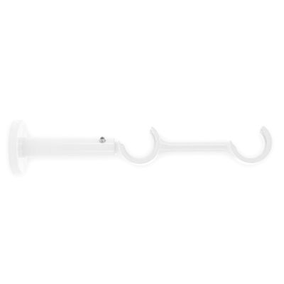 Support ouvert double extensible en métal diam 28 mm Finition Blanc brillant par 2 - MOBOIS