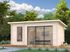 Sauna extérieur Palmako Sanna 6 places baie coulissante double vitrage -  18,3 m² - PALMAKO