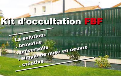 Kit d'occultation vert pour panneau 1,93 x 2,50 m FERRO BULLONI