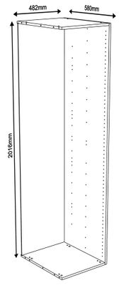 Colonne Creo extension blanc 2016 x 500 x 580 mm OFITRES
