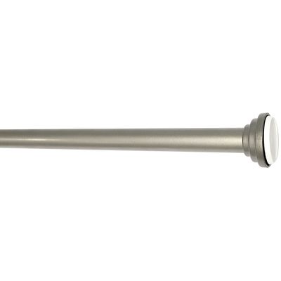 Barre entre murs extensible en métal de 0.8 à 1,25 m diam 18 à 20 mm Finition Argent - MOBOIS