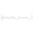 Support ouvert double extensible en métal diam 28 mm Finition Blanc brillant par 2 - MOBOIS