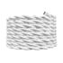 Câble électrique tissu torsadé blanc 3m - TIBELEC