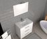 Meuble de salle de bains Volta 3 tiroirs L80 x H88 x P46 cm bois mélaminé blanc