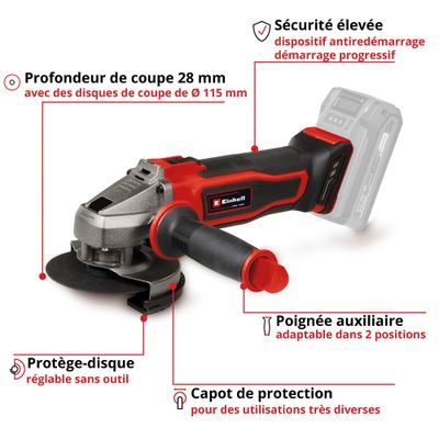 Meuleuse 115 TE-AG 18 2LI SOLO - EINHELL