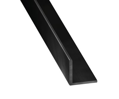 Cornière égale aluminium anodisé noir brossé 10 x 10 x 1,5 mm 2,50 m CQFD