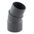 Coude PVC évacuation 20° mâle/femelle Ø40 - FITT