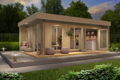 Abri de jardin en bois Dominica 20,91 m² LASITA MAJA Livraison à domicile incluse