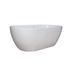 Baignoire îlot ovale blanche 160 x 75 cm Orelia BALNEO