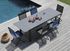 Chaise de jardin pliante THEMA aluminium et TPEP graphite bleu - PROLOISIRS