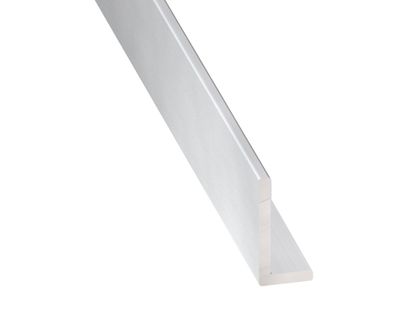 Cornière égale aluminium anodisé incolore 20 x 20 x 1,1 mm 2,50 m CQFD