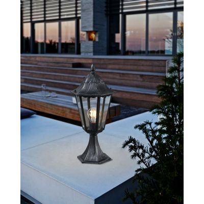 Borne extérieur E27 47cm Navedo noir IP44 60W -  EGLO