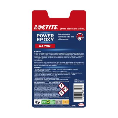 Colle de réparation Power époxy rapide tube 2 x 11 ml - LOCTITE