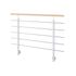 Garde-corps Interio - Acier thermolaqué RAL 9006 - L 1,50 m - Pose latérale - SOGEM