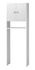Colonne WC 2 portes mélaminé blanc H200xL63xP30cm - BCD