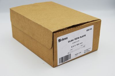 Pointes tête plate 6 x 160 mm par 5 kg DESA