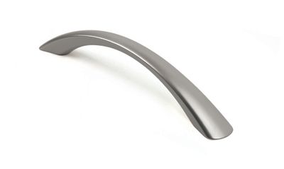 Poignée de meuble arc aluminium nickel mat entraxe 128 mm REI