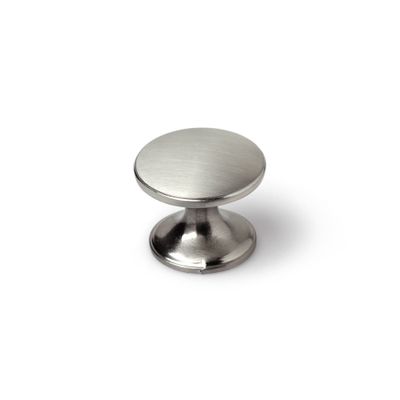 Boutons de meuble rond nickel brossé diamètre 33 mm par 4 REI