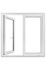 Fenêtre PVC blanc 2 vantaux H.125 x l.120 cm CLOSY