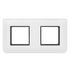 Plaque de finition 2 x 2 modules horizontale Blanc - Mosaic LEGRAND