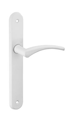 Poignées de porte sur plaques sans trou Hebe blanc entraxe 165 mm THIRARD