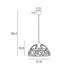 Suspension E27 100W Ø31 cm métal noir et tressage - Wokabi COREP