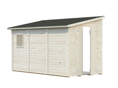 Abri de rangement mural en bois Mia - 6,3 m² hors-tout - Livraison à domicile incluse - PALMAKO