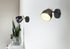 Spot E14 Valentin noir et bois 10W - REALITY
