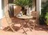 Table de jardin pliante SOPHIE acacia 73 x 80 cm, Livraison à domicile incluse - PROLOISIRS