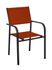 Fauteuil de jardin DUCA aluminium et textilène sienne - PROLOISIRS