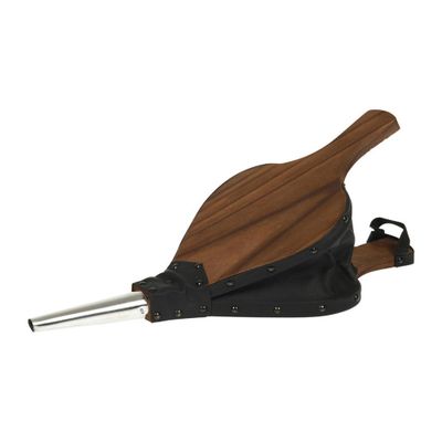 Soufflet de cheminée en bois et cuir - RUECAB