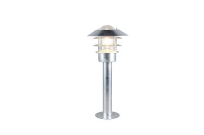 Borne extérieur E27 50cm IP44 10W Zinc - Ruvuma TRIO