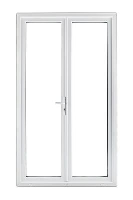 Porte-fenêtre PVC blanc 2 vantaux H.215 x l.120 cm CLOSY