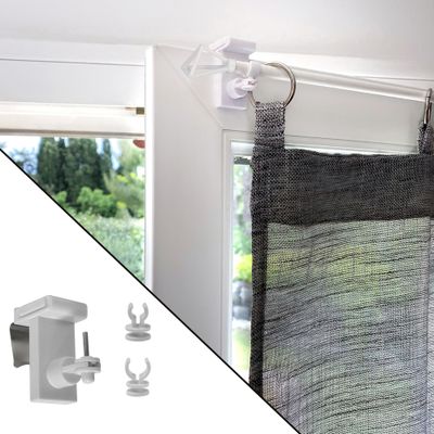 Support à clipser pour tringle de vitrage Finition Blanc par 2 - MOBOIS